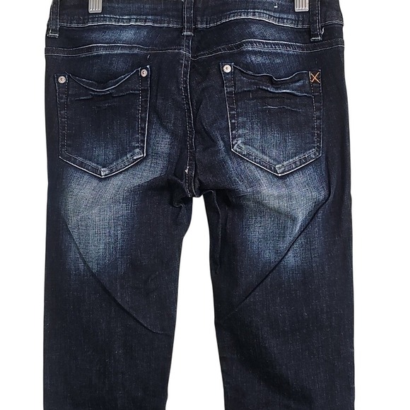 Special A Denim - Dark Wash Distressed Skinny Jeans Special A Denim Size 7 EUC